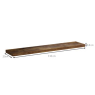Wandregal FIGO+ Konsole, 110 cm, dunkle Eiche