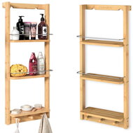 Hängeregal für das Badezimmer BAMBOO, 28,5x10x70cm, 3 Regalböden, braun