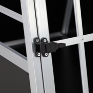 Hundetransportbox BRUNO, 89x70x51 cm, silber/schwarz