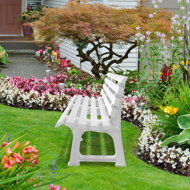 Gartenbank ORCHIDEA, 145x49x74 cm,  weiß