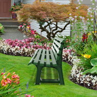 Gartenbank ORCHIDEA, 145x49x74 cm, grün