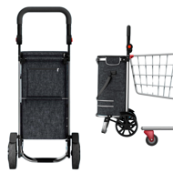 Einkaufstrolley EASY, 50 l, schwarz