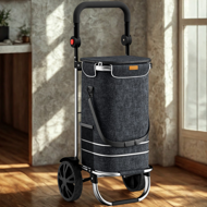 Einkaufstrolley EASY, 50 l, schwarz