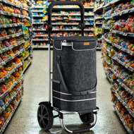 Einkaufstrolley EASY, 50 l, schwarz