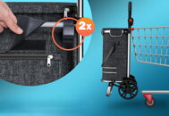 Einkaufstrolley EASY, 50 l, schwarz