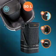 Einkaufstrolley COMFORT für Treppen, 50 l, schwarz