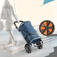 Einkaufstrolley EASY, 50 l, blau