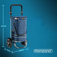 Einkaufstrolley EASY, 50 l, blau