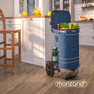 Einkaufstrolley EASY, 50 l, blau