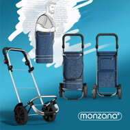 Einkaufstrolley EASY, 50 l, blau