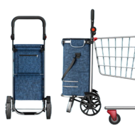 Einkaufstrolley EASY, 50 l, blau