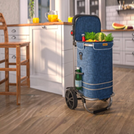 Einkaufstrolley EASY, 50 l, blau