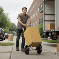 Einkaufstrolley EASY, 50 l, blau