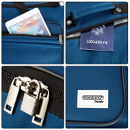 Reisetasche auf Rollen JOY 85 l, blau