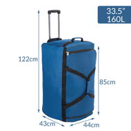 Reisetasche auf Rollen JOY 160 l, blau