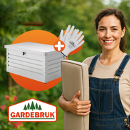 Metall-Aufbewahrungsbox METALBOX, 385L, 120×62×63 cm, grau 