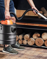 Aschesauger BENEDIKT, 1200 W, 18 kPa, schwarz/orange