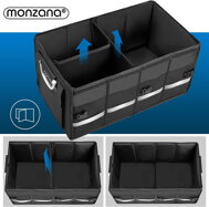 Auto-Kofferraum-Organizer LEROY, 68 l, 60x35x30 cm, schwarz