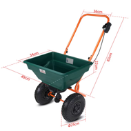 Streuwagen SEED, 20 l, grün/orange