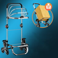 Einkaufstrolley COMFORT für Treppen, 50 l, schwarz
