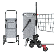 Treppensteiger-Einkaufstasche COMFORT, 50l, grau