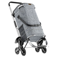 Treppensteiger-Einkaufstasche COMFORT, 50l, grau