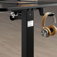Höhenverstellbarer Schreibtisch, schwarz, 160x75x73-118cm