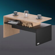 Couchtisch SACRAMENTO, 50x47x92 cm, braun/grau