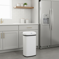 Sensor-Mülleimer DEUS, 58 Liter, weiß