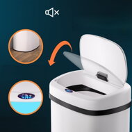 Sensor-Mülleimer DEUS, 58 Liter, weiß