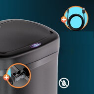 Sensor-Mülleimer DEUS 58 Liter, schwarz