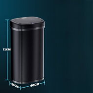 Sensor-Mülleimer DEUS 58 Liter, schwarz