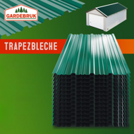 Trapezblech ARON, 14er-Set, 110x46cm, grün
