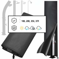 Abdeckung für Solardusche COVER, 220x70 cm, schwarz