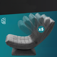 Liege ABERDEEN, 87x60x105cm, grau