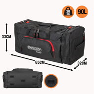 Schulter-Reisetasche JERGY, 90 l, 65x32x33 cm, schwarz