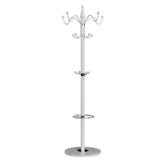 Standgarderobe TENZY mit Marmorfuß, 37x173cm, Weiß