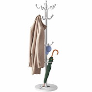 Standgarderobe TENZY mit Marmorfuß, 37x173cm, Weiß