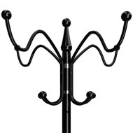 Standgarderobe TENZY mit Marmorfuß, 37x173cm, schwarz