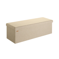Hocker mit Stauraum EDMUND 115x38x38 cm, beige