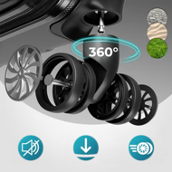 Hartschalenkoffer Set AERO, 4-tlg., ABS, schwarz