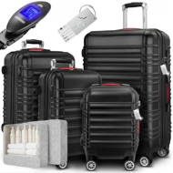 Hartschalenkoffer Set AERO, 4-tlg., ABS, schwarz