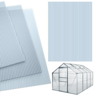 Hohlkammer-Polycarbonat MARK 4 mm, 60,5x121x0,4 cm, 14 Stück, transparent