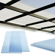 Hohlkammer-Polycarbonat MARK 4 mm, 60,5x121x0,4 cm, 14 Stück, transparent