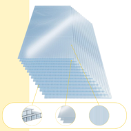 Hohlkammer-Polycarbonat MARK 4 mm, 60,5x121x0,4 cm, 14 Stück, transparent
