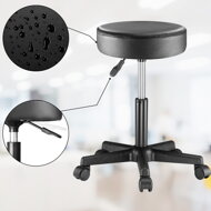 Hocker auf Rollen BONY, Ø35 cm, schwarz