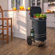 Einkaufstrolley EASY, 50 l, schwarz