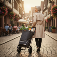 Einkaufstrolley EASY, 50 l, schwarz