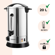 Tee/Glühweinkocher COZY, 20 l, silber