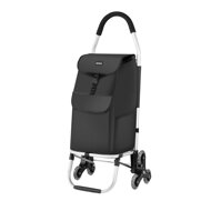 Einkaufstrolley Shopper, auf Rollen für Treppen, 45 l, 101 x 45 x 39, schwarz
